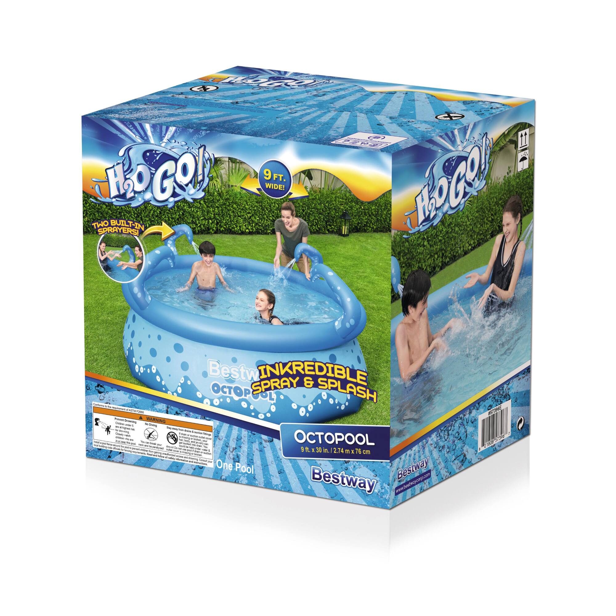 Bestway® H2OGO!® 9ft. OctoPool Inflatable Spray Pool